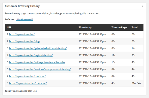 Customer History