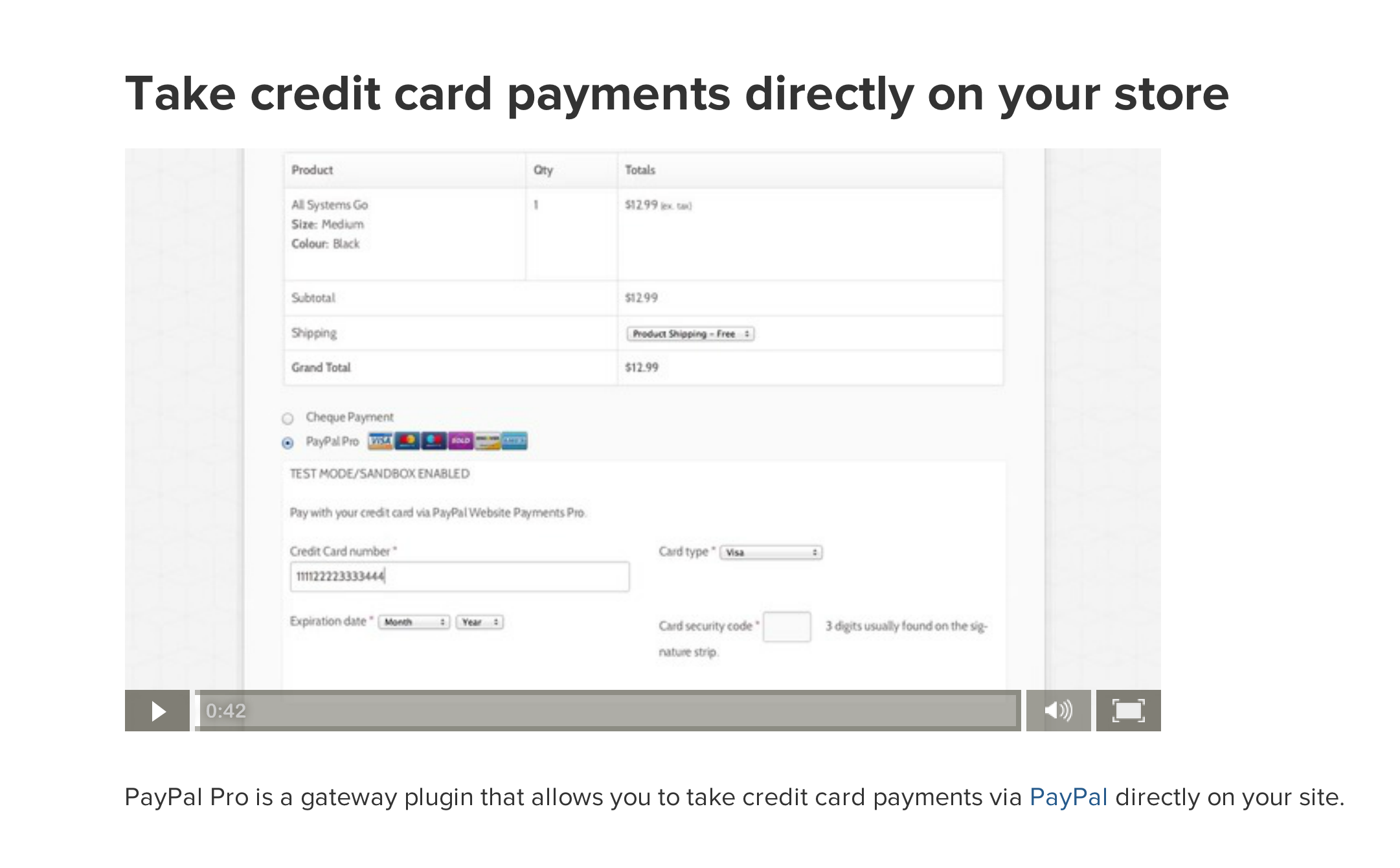 Paypal-Pro-Plugin