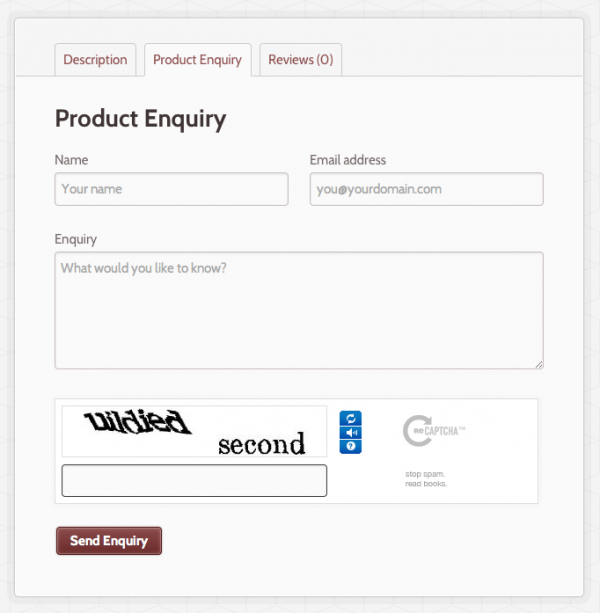 Product Enquiry Form