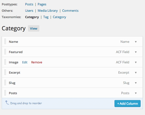 column-taxonomies